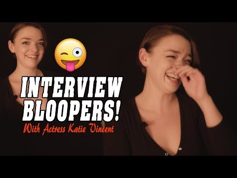 Thumbnail of the video: Funny Interview Moments with Actress Katie Vincent - Interview Blooper Reel (Pickings)