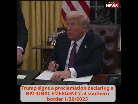 Trump finds letter left to him by Biden; Executive Order to secure border, NATIONAL EMERGENCY