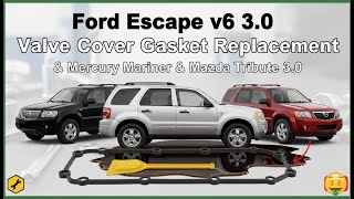 Ford Duratec 3.0 V6 Valve Cover Gasket Job | Escape, Mariner, Tribute Oil Leak Fix