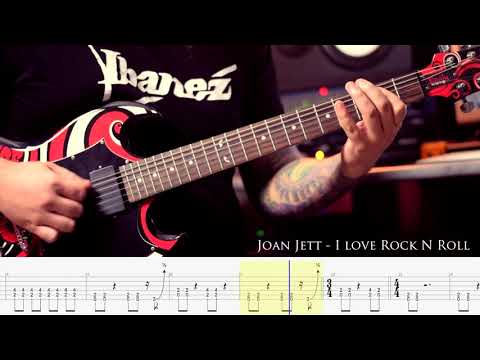 JOAN JETT - I love Rock N Roll [GUITAR COVER + TAB]