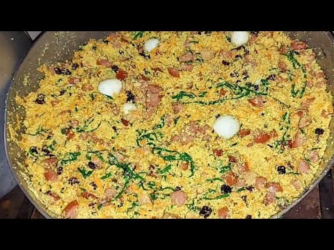 FAROFA PARA 100 PESSOAS - Melhor receita de farofa - simples e fácil de fazer