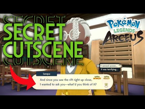 Hidden Sanqua Custcene POST Daybreak Event Pokemon Legends Arceus