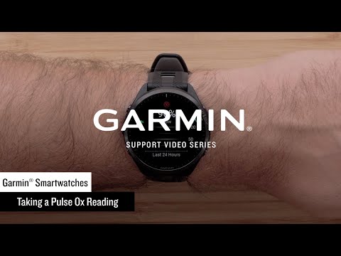 Garmin Support | Smartwatches | Taking a Pulse Ox Reading