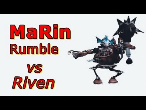 LOL Pro - SKT T1 MaRin Rumble vs Riven - Korea SoloQ - Highlights