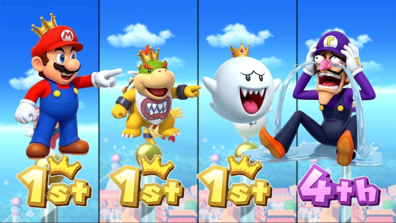 【スーパーマリオパーティ】ミニゲームが楽しい *マリオ vs クッパJr. vs テレサ vs ワルイージ（マスターCPU）