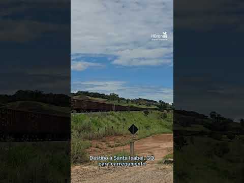 TREM DE BAUXITA VAZIO PASSANDO PETROLINA DO LADO DA GO-080 VOLTANDO PARA CARREGAMENTO #brasil #train