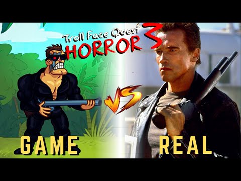 Troll face Quest Horror 3 - Game vs Reality