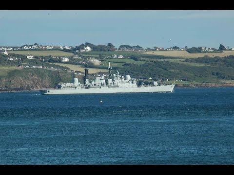 ROYAL NAVY TYPE 42 DESTROYER HMS NOTTINGHAM D91 IN PLYMOUTH SOUND - 2nd August 2007
