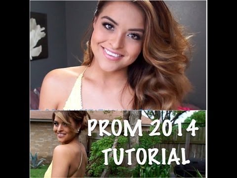 Hair & Make-Up Tutorial for Yellow Prom Dress 2014 |...