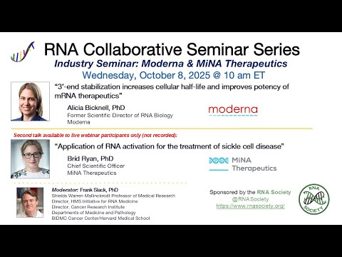 October 8: Moderna & MiNA Therapeutics