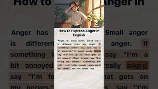 How to Express Anger in English 😤 | English Reading and Listening Practice #englishforbeginners