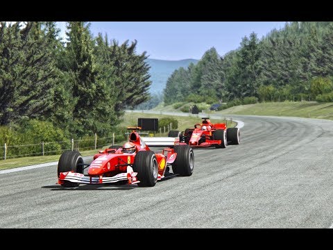 Ferrari F1 2018 vs Ferrari F1 2004 - Old Spa 1966