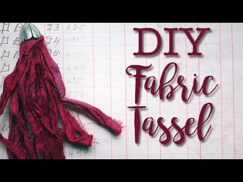 DIY Fabric Tassel - How to Make an Easy Jewelry Pendant or Ornament