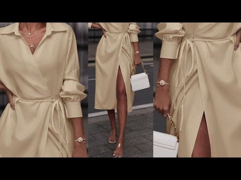 Elegantes sencillos y discretos VESTIDOS DE MODA 2024