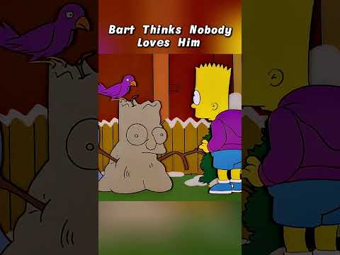 Brat Thinks nobody loves him #simpsons