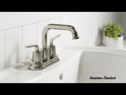 Kenridge Two-Handle Centerset Bathroom Faucet // BRUSHED NICKEL // YouTube Video