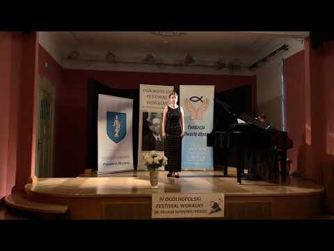 Anna Cichocka "L'ho perduta" Mozart IV Ogólnopolski Festiwal Wokalny im. Feliksa Nowowiejskiego