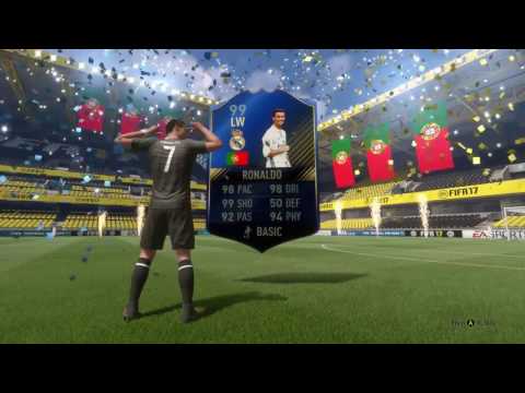 TOTY MESSI & RONALDO IN THE SAME PACK (BEST FIFA 17 ULTIMATE TEAM TEAM OF THE YEAR PACKS)