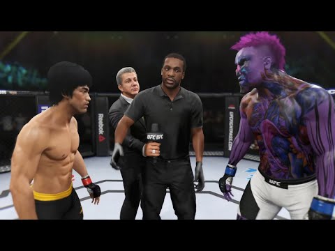 Bruce Lee vs. Purple Neon Demon (EA sports UFC 2)