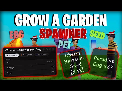 [BEST🔥] GROW A GARDEN 🐙 EGG/SEED/PET SPAWNER SCRIPT - NEW UPDATE | PLACEABLE/PLANTABLE!