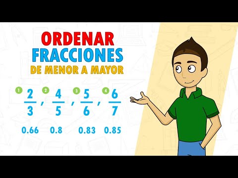 ORDENAR FRACCIONES DE MENOR A MAYOR (convirtiendo a decimal) Super Facil - Para principiantes