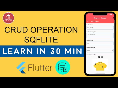 The Best way to learn SQFLITE in Flutter Development | Beginner to Advanced in Just 30 Mins Video