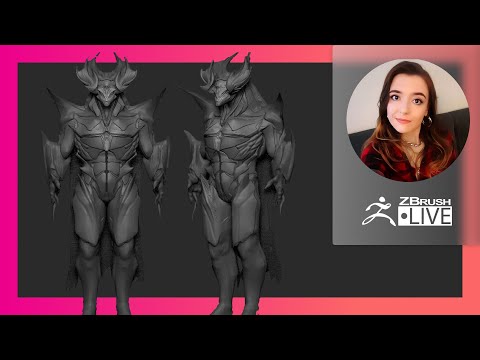 Creature & Character Concept Sculpting - Ashley A. Adams "A_Cubed" - ZBrush 2022