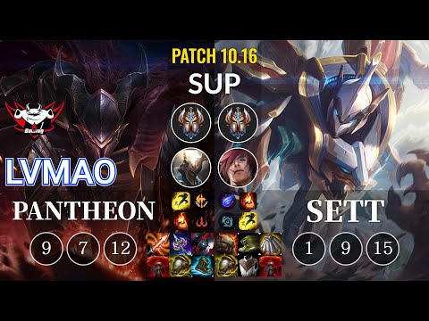JDG LvMao Pantheon vs Sett Sup - KR Patch 10.16