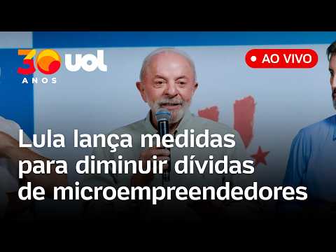 Lula fala ao vivo e lança pacote de medidas para diminuir dívidas de microempreendedores; assista