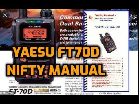 Yaesu FT70 Nifty Mini Manual-Lets look through it-Review