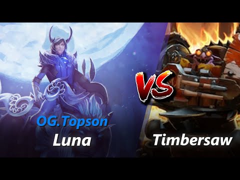 How to Luna safelane vs Timbersaw/Rubick (feat. Topson) | First 10 minutes