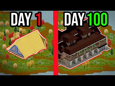 I Survived 100 Days Building My Island Base in Project Zomboid (Complete Movie)