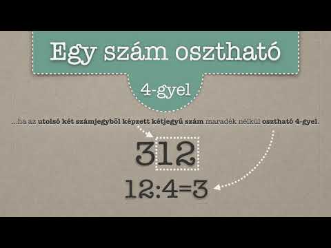 Mini matek - Oszthatósági szabályok