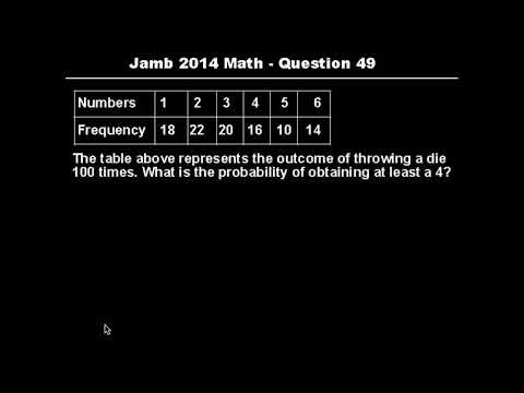 Q49 - JAMB Mathematics 2014 Past Questions and Solutions