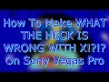 How To Make WHAT THE HECK IS WRONG WITH X On Sony Vegas Pro