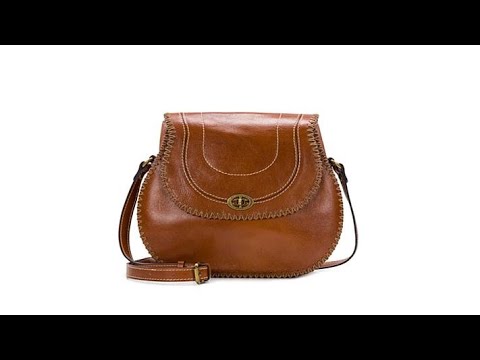 Patricia Nash Arezzo Leather Saddle Bag