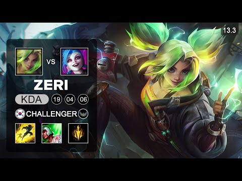 Gen G Ruler Zeri vs Jinx ADC - KR Challenger - Patch 13.3 Season 13