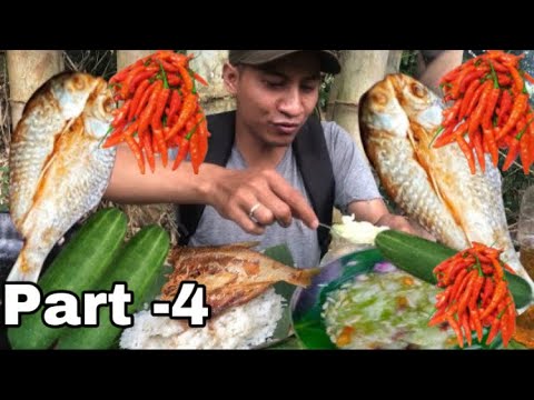 Part-4 🔥IKAN ASIN & ASINAN TIMUN! Makanan Survival yang paling Segar & Enak!