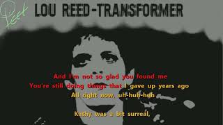 Hangin' 'Round Karaoke Lou Reed Transformer