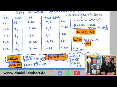 FiFo, LiFo Vorratsvermögen - Stelle zum Lachen ab 10:03 - Klausurbesprechung Bilanzbuchhalter F 2021