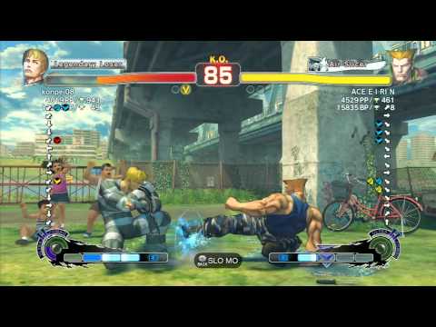 SSF4 AE 2012: konpei08 (Cody) vs ACE E I RI N (Guile) - Xbox Live Ranked Match