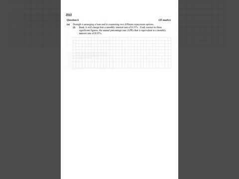 LCHL - Paper 1 - 2015 Q6 (a) (i)