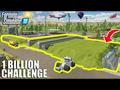 Compacting THE BIGGEST BUNKER in FS22 + 10.000.000L | 1 BILLION Challenge | Farming Simulator 22