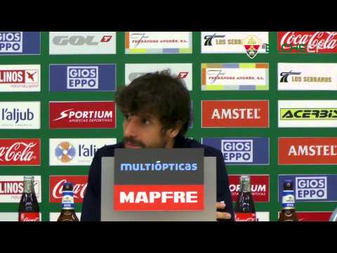 Elche CF Oficial - J.20 - Rueda de Prensa - Alberto Rivera - 15/01/2014