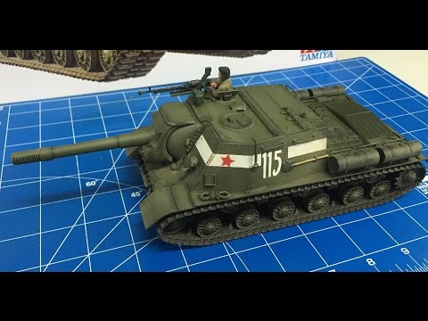 Building the  Tamiya 1/35 JSU (ISU) -152 from start to finish