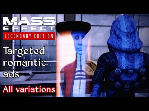 Mass Effect 2 - Targeted romantic ads on the Citadel - All variations