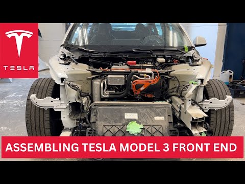 Assembling a Tesla Model 3 Front End Repair!