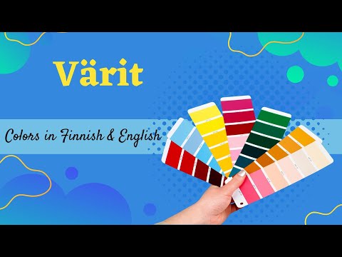 Värit - Colors in Finnish & English