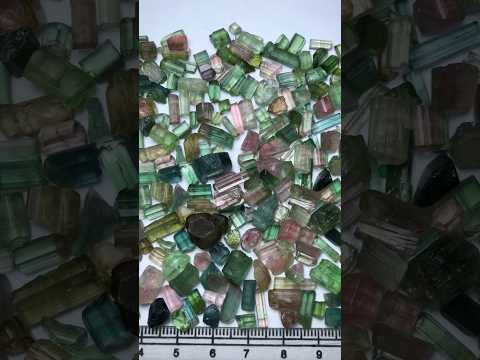293-Carat Natural Mix color Tourmaline Crystals from Afghanistan 🇦🇫 #music #nightcore#spedup#viral