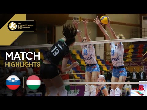  Highlights | Slovenia vs. Hungary - CEV Volleyball European Golden League 2025 | Women 